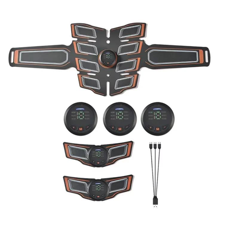 

АБС Стимулятор Тренажер EMS Стимулятор Мышц Массажер для Мышц Живота Тренажер для Пресса для Живота/Рук/Ног Устройство для Силовой Тренировки для Мужчин Женщин оранжевый