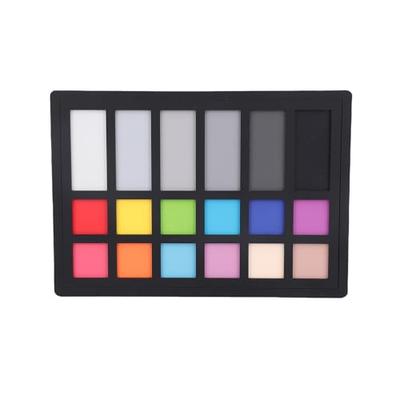 Asixxsix Camera Color Correction Card, 8.7 X 5.9 X 0.4in 18 Color Correction Chart, Acrylic White Balance Exposure Temperature Color Calibration Chart