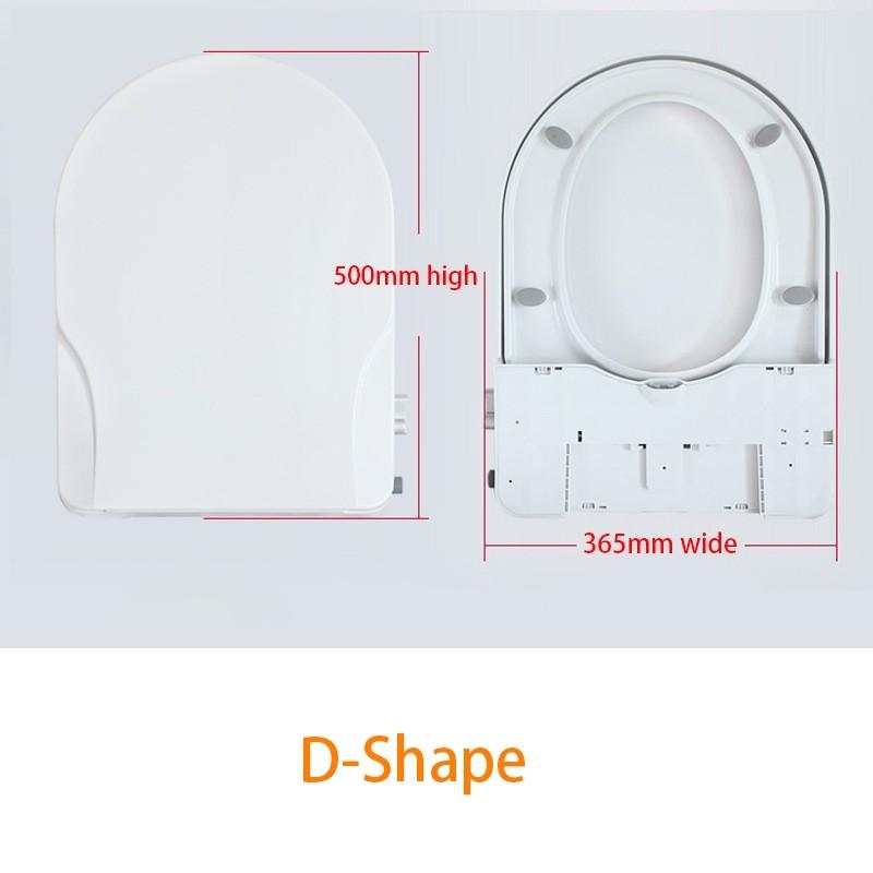 Non-Electric Flushing Bidet Toilet Seat Soft Closing Silence Toilet Seat Cover Manual Control Universal Toilet Seat Lid