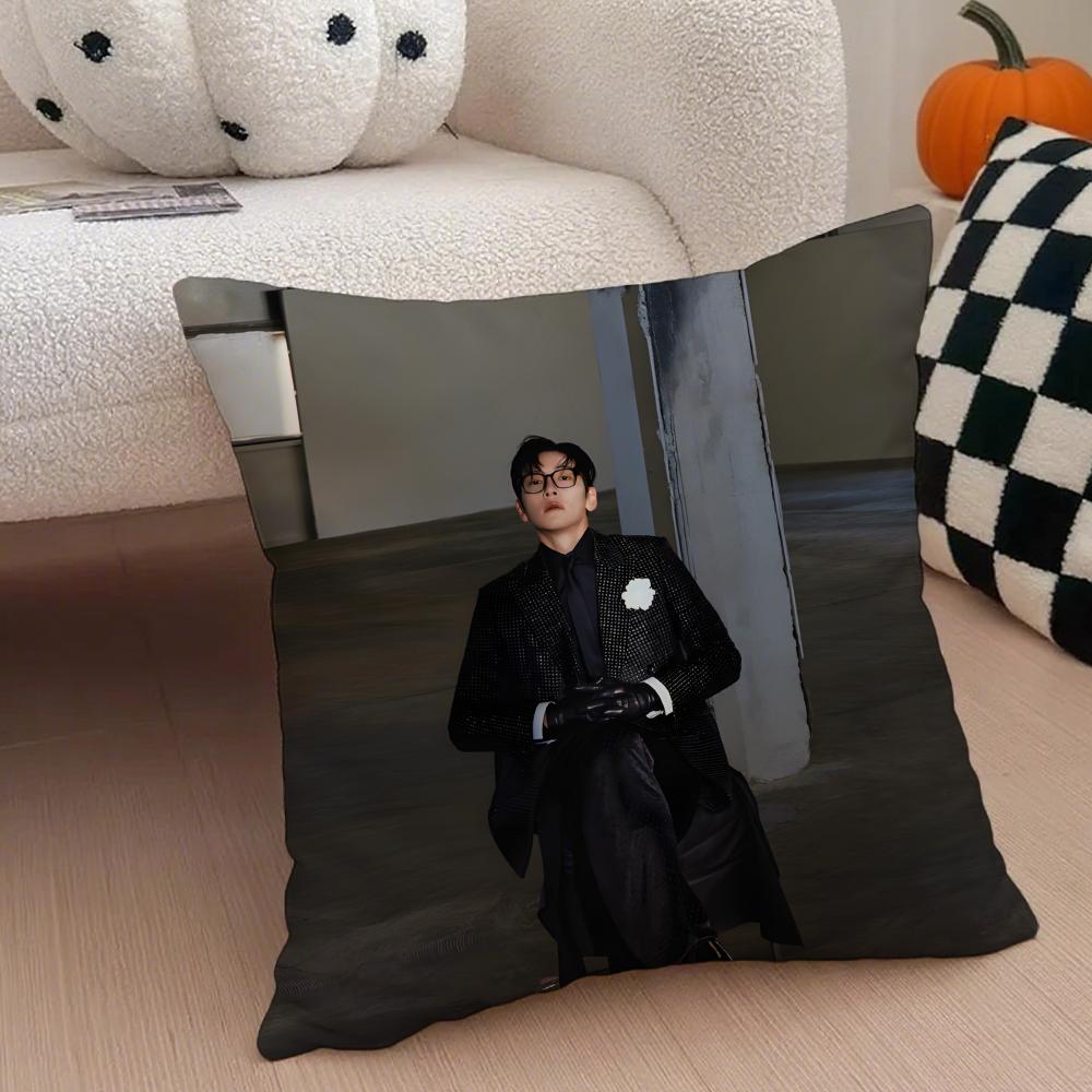 JJi Chang wook Cushion Cover Throw Pillow Cover Hidden Button Durable Polyester Chair Cushion