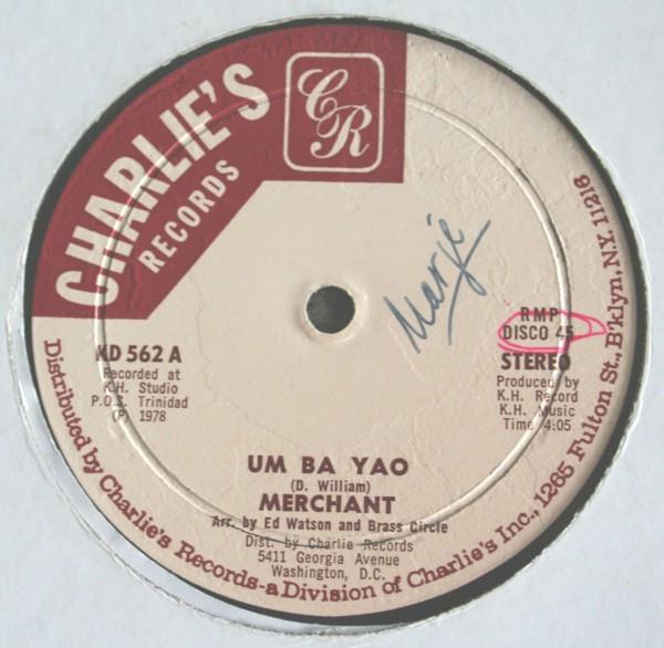 

12inch Record MERCHANT Um Ba Yao Let No Man Judge KD562 CHARLIES RECO 1978 US Latin Used