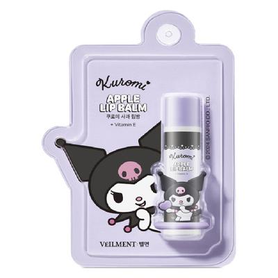 „Bellman Sanrio Kuromi Green“ lūpų balzamas, 4,5 g, 1 vnt., obuolių skonio