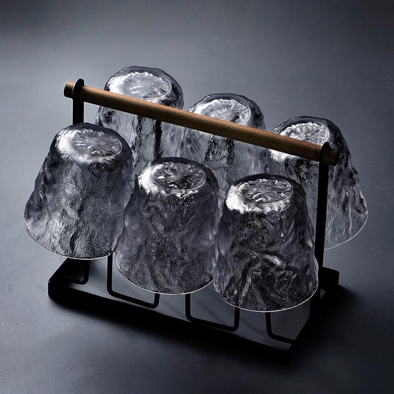 ZISIZ Glacier Pattern Glassware Set