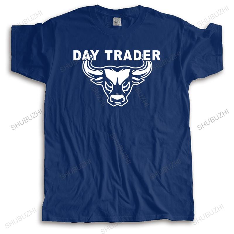 

Tshirt men cotton tops Man crew neck t-shirt DAY TRADER women unisex tee-shirt casual tees many color tops fashion tee-shirt S