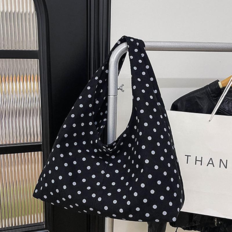 Nylon Dots Hasp High Capacity Commuting Casual Tote Bag High Quality Korean Style Bags Daily Commute Fashion Shoulder Bags
