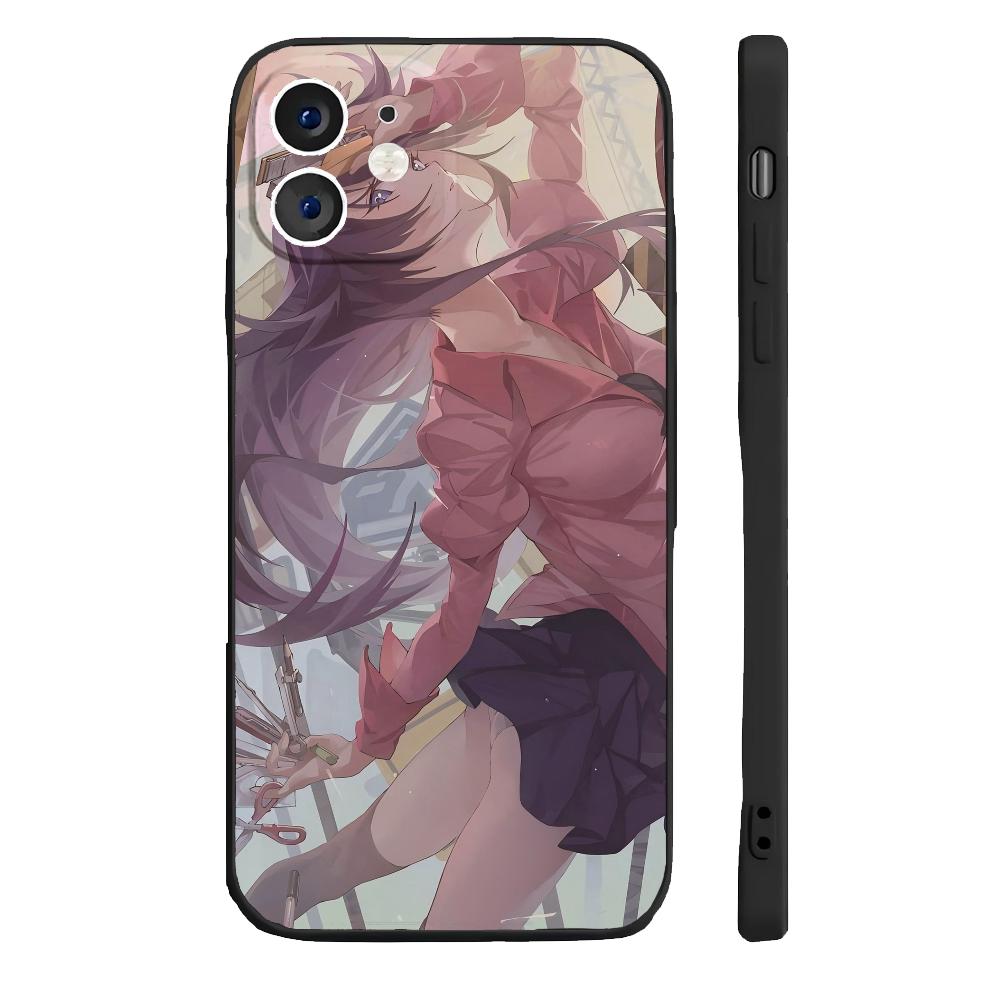 Hitagi Senjougahara Phone Case Silicone Soft For IPhone 16 15 14 13 12 11 Plus Pro Max Plus