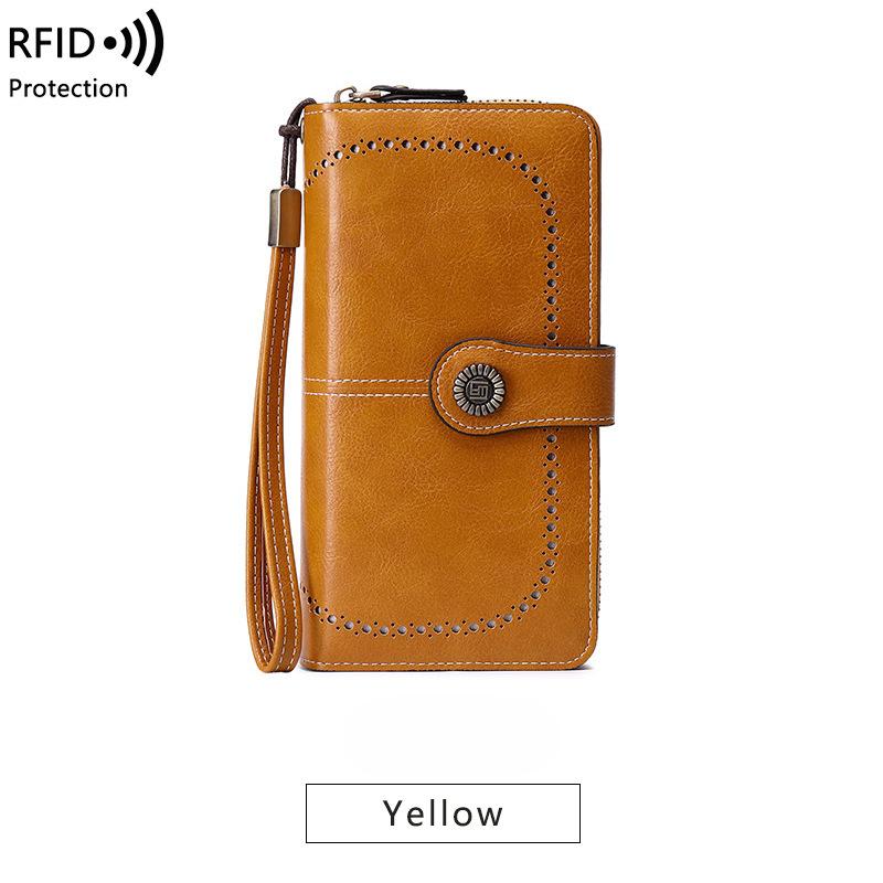 Women Wallets RFID Blocking Long Wallet Clutch Purse