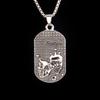 Fashion Twelve Constellations Dog Tag Pendant Necklace, Ladder Symbol Necklace, Street Style Sweater Chain