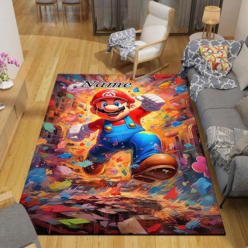 Custom 1Pc Mario Kart Adventure Rug Office Carpet Indoor Outdoor Entrance Doormat Nonslip Soft And Comfortable Living Room D2915173