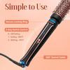 Heated Round Thermal Barrel Brush with Detachable Brush Head for Medium Curls, Loose Waves, and Volume - Travel-