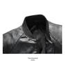 Men's Slim Fit PU Leather Baseball & Stand Collar Jacket - Autumn Winter Korean Style Casual Motorcycle Outerwear