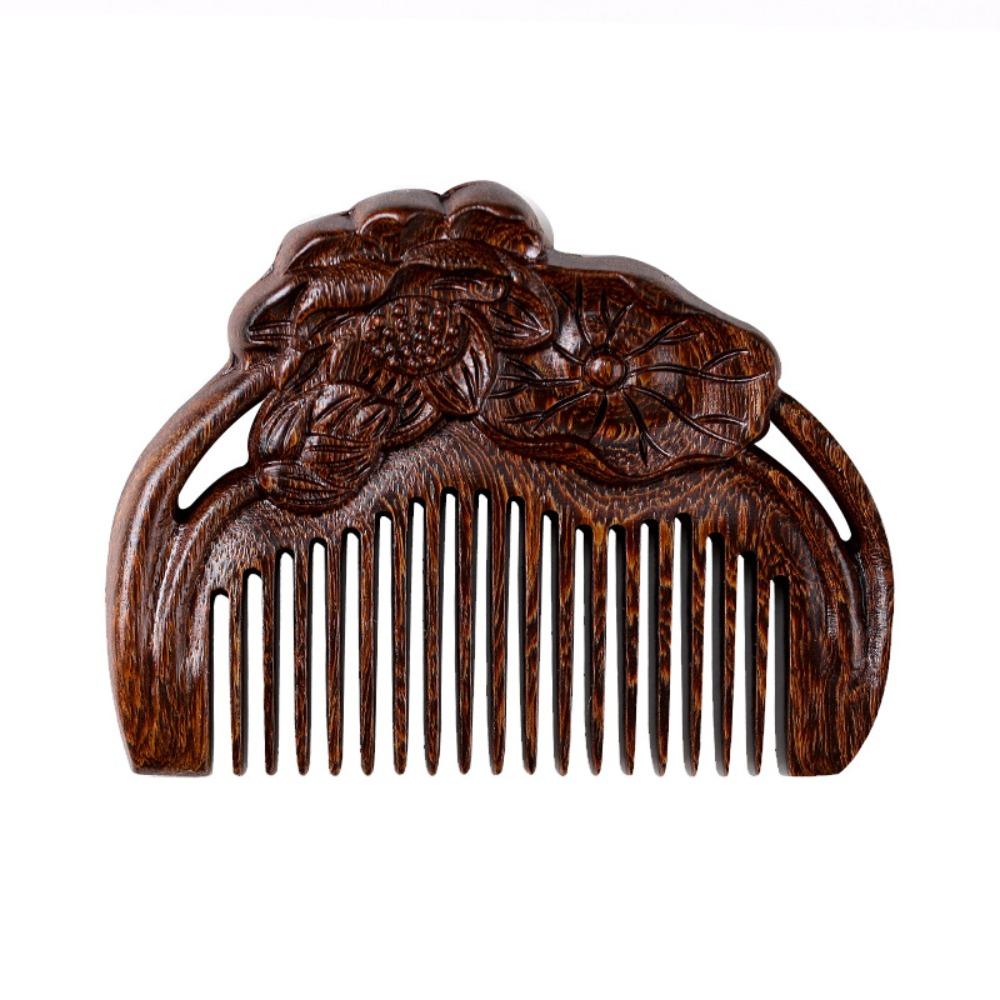 Rabbit Sandalwood Comb Anti Static Wooden Comb Portable Mini Comb Brush  Women