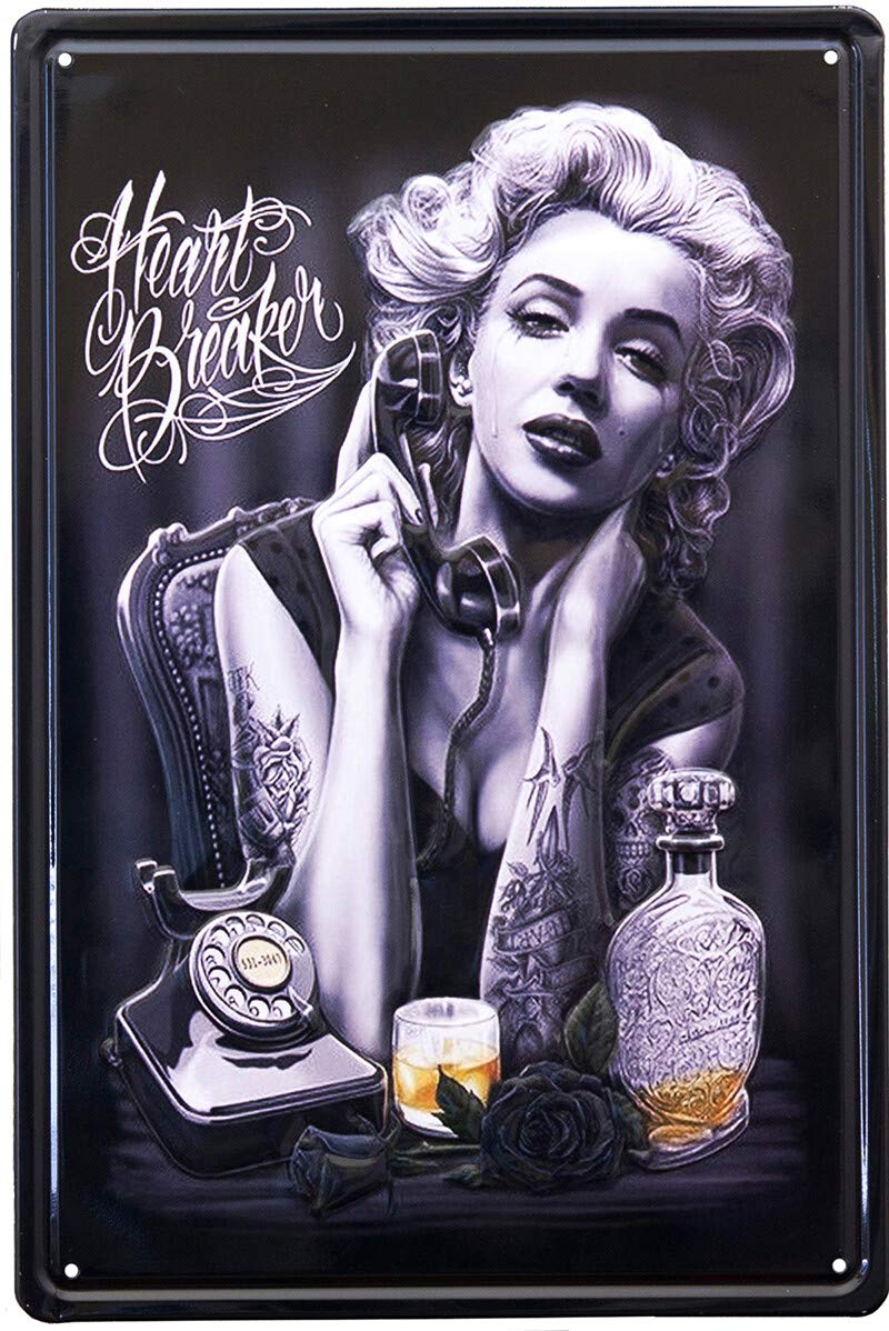 

Akizuki Trading Design Accessories HEART BREAK S Antique Metal Plate Z236