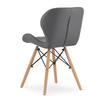 LAGO Eco-leather Chair - Gray X 1