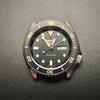 SEIKO Aftermarket chapter ring in black with chapter markings for SKX SBSA MOD no SKX007 SRPD, etc. custom, anchor 7S26-0020