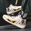Mens Basketball Shoes Court Running High-Top Support Rubber Sole Breathable Mesh Lining