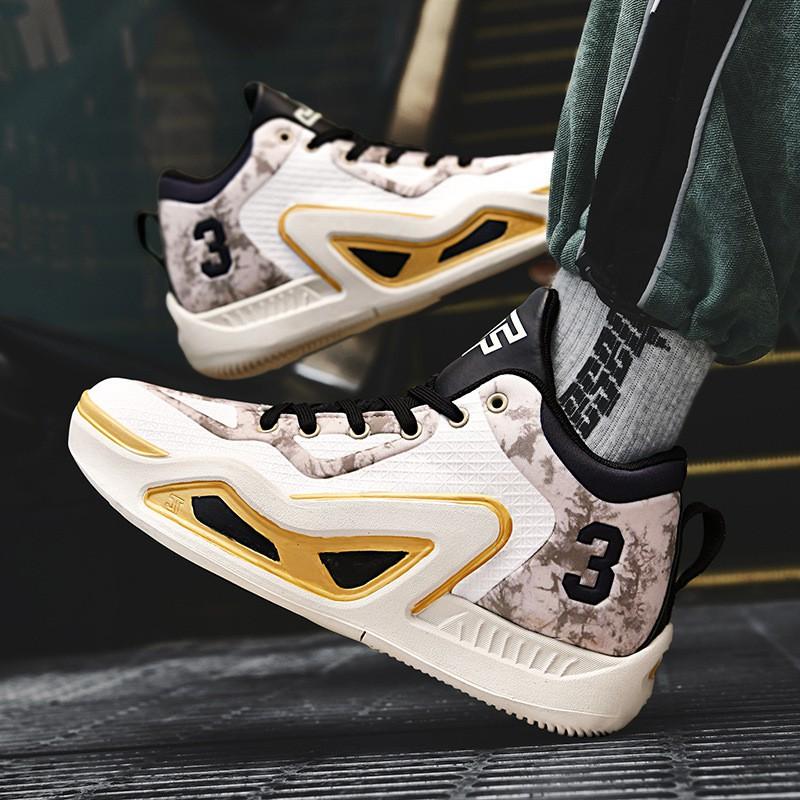 Mens Basketball Shoes Court Running High-Top Support Rubber Sole Breathable Mesh Lining