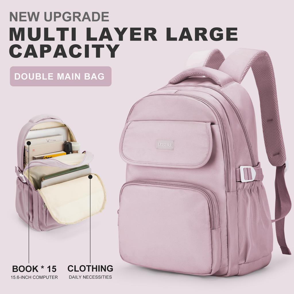 Backpack For Women Men,15.6Inch Laptop Backpack For Work,College,Travel,Large Waterproof Daypack, Schoolbag With Lots Of Pockets