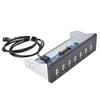 USB Hub Box Panel 7 Port USB2.0 Lossless Data Transmission USB Hub Drive Panel
