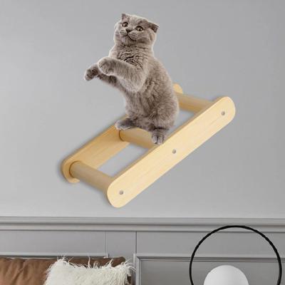 Cats Wall Shelves Pet Toy Perches Durable Kitten Springboard Wooden Mounted Stable for