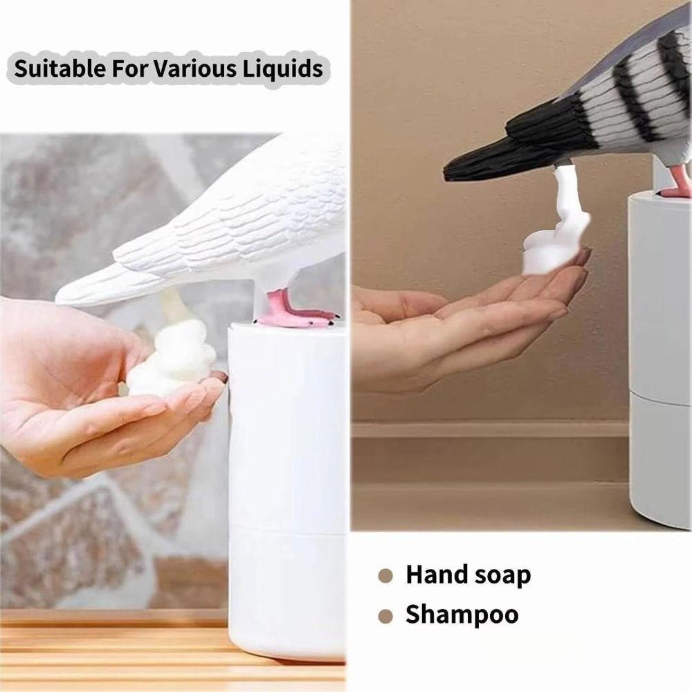 ABS Material Touchless Soap Dispenser Pigeon Shape Automatic Soap Dispenser Bathroom