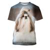 3D Printed Animal Dog T Shirt For Men Funny Cute Pattern Tees Summer Harajuku Loose Round Neck Tops Short Sleeve Kids T-Shirts