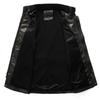 Men's Plus Size Washed PU Leather Motorcycle Jacket