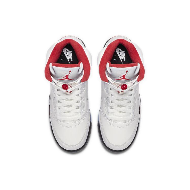 Jordan 5 Retro Fire Red Silver Tongue 2020 GS 440888-102