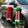 Holiday Interior Hanging Decor Christmas Elf Legs, Santa Legs Ornaments, Plush Stuffed Xmas Car Pendant, Soft Fabric Ornament Fun for Mirror,