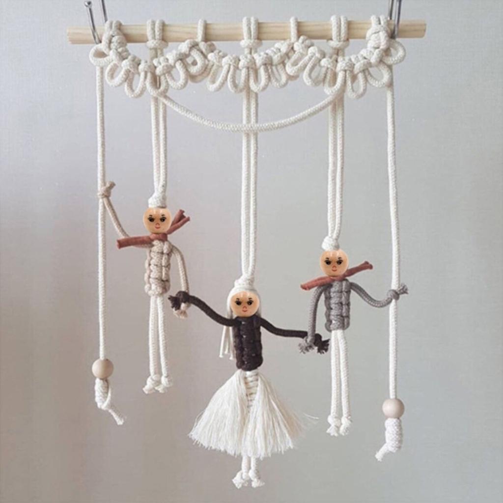 50Pcs Doll Head Wood Beads Face Jewelry DIY Children Beading Smile Beads Loose Round Wooden Craft Beads for Kindergarten