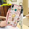 Kickstand Fashion Design Phone Case For Blackview A60 Pro Dirt-resistant Wrist Strap Anti-dust Shockproof Silicone Ring