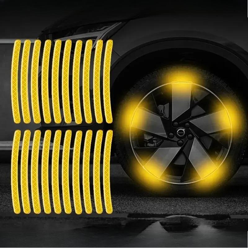 Auto Rad reflektierender Reifen Antikollisionsstreifen Persönlichkeit kreativ Motorrad Elektroauto Aufkleber Dekorationszubehör