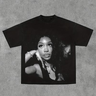 Y2K American Style New SZA Printed T-shirt, American Trend, Summer New Style, Unisex Cotton Casual T-shirt