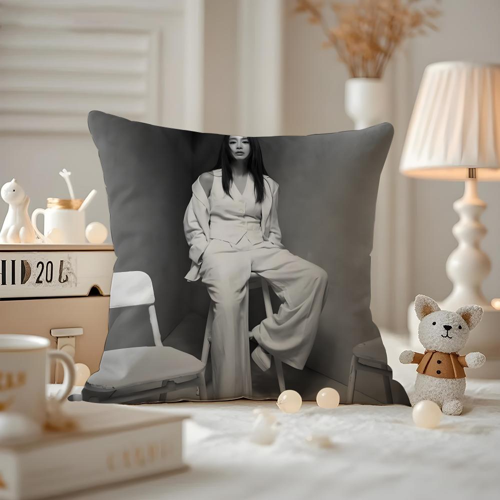 Kim Taehee Actress Cushion Cover Pattern Printed Pillowcase For Living Room Sofa Cushion Cover & Bedroom Decor