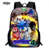 Sonic Schoolbag Large Capacity Multi-Function Spine Protection To Reduce The Burden Of Student Party Essential Comfortable Schoolbag