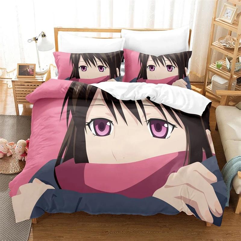 3D Printed Noragami Yato Bedding Set,Duvet Cover Comforter Bed Set Quilt Cover Pillowcase,King Queen Twin Size Boys Girls Adults