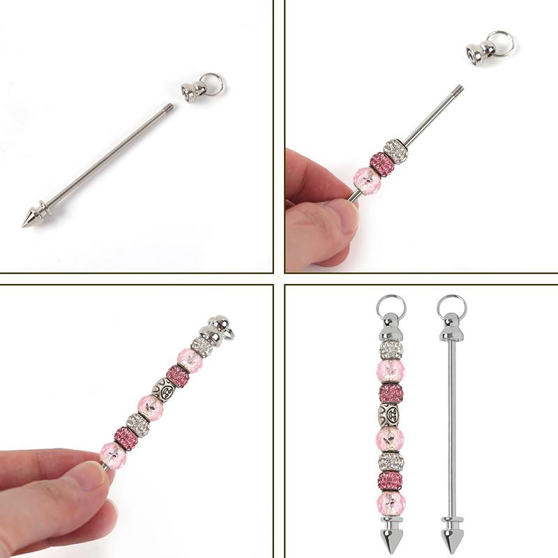 WTEMPO Bar breloc cu mărgele pentru mărgele Vrac Consumabile pentru fabricarea brelocurilor 3 culori DIY Nuntă creativă Decor petrecere de ziua de naștere Cadouri Brelocuri