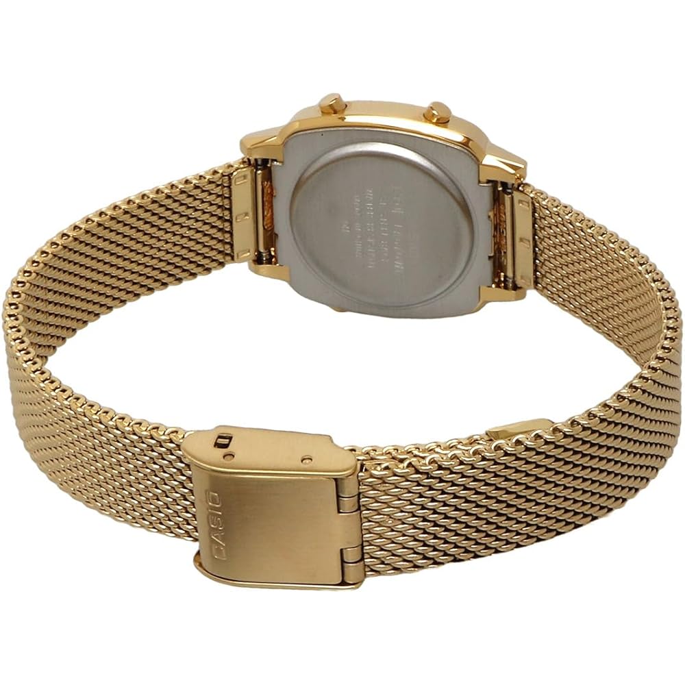 Casio LA670WEMY-9 Women's Digital Watch Gold Mesh Band International Model