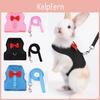 Leash Set Harness 1 Pet Stylish Bow Decoration Small Pets Rabbit Traction