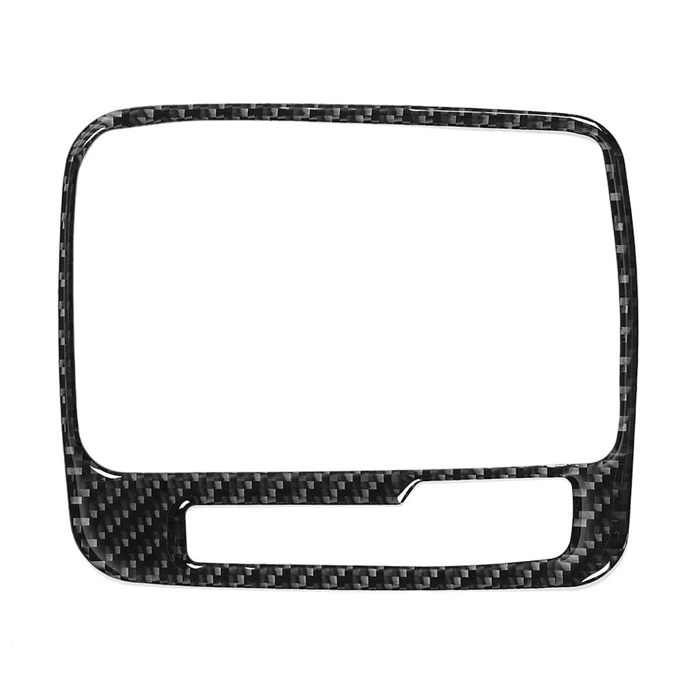 Vänsterstyrd Kolfiber Växellåda Panel Ram Cover Trim Passar för VW Touareg 2011 2018