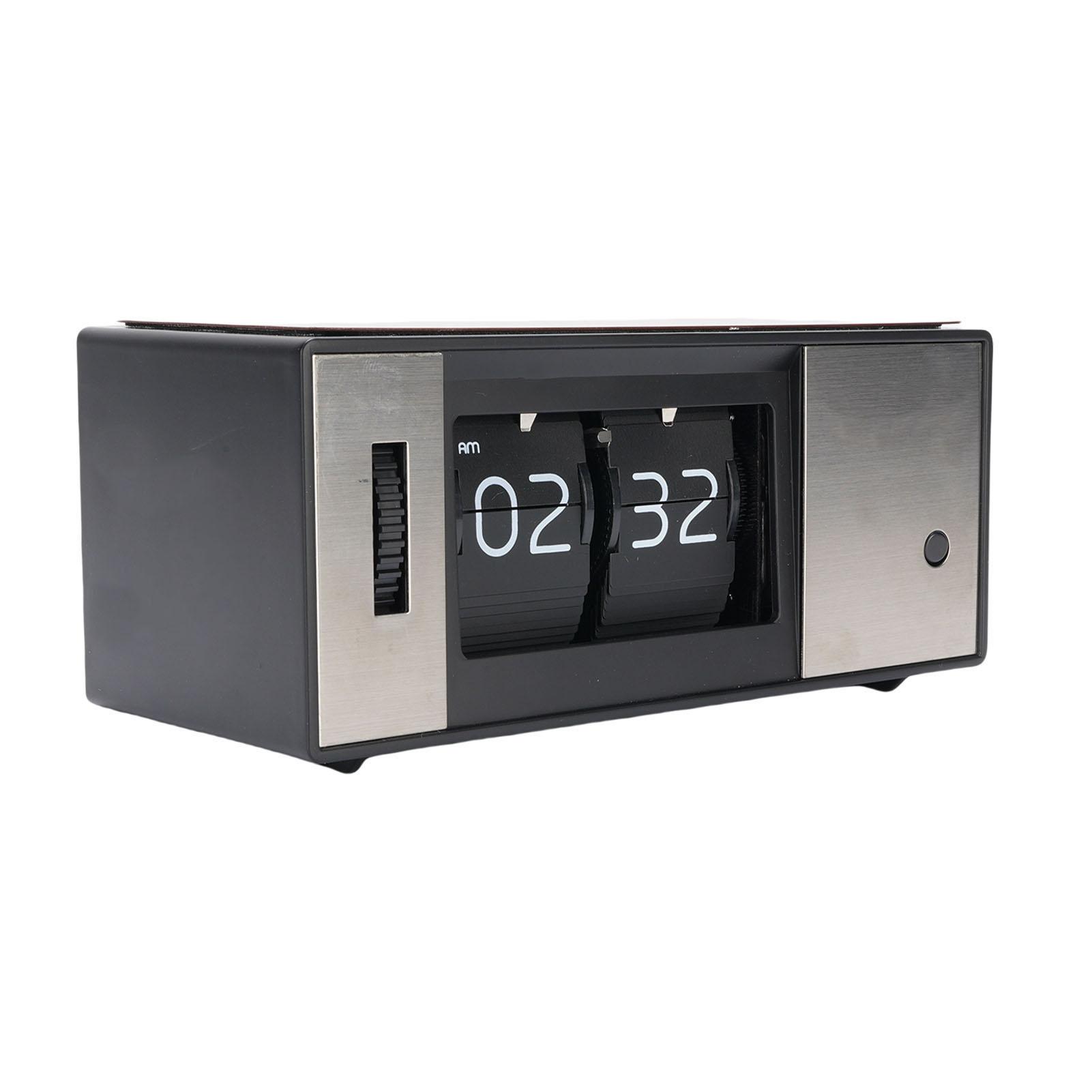 

Ретро Цифровые Механические Перекидные Часы Автоматически Перекидные Настольные Часы Светодиодная Подсветка Работают от Батареек для Украшения Дома Офиса 12