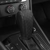 Universal PU Leather Non-Slip Car Gear Shift Knob Cover, Black Auto Parts Protective Driving Control Cover