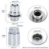 4Nuts+1Key Anti-theft 33MM Height Wheel Lock Lug Nuts Set M12 x 1.5 For 01-23 Toyota Lexus 00276-00900 0027600900 PT27648100
