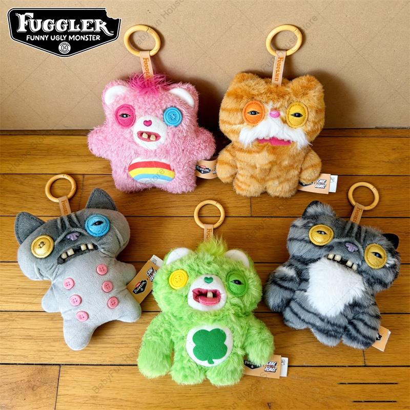 Fuggler Funny Ugly Teeth Monster Plush Toys Keychains Fugglers Alley Cats Care Bears Kawaii Pendants Peluche Dolls Gift
