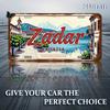 2D Flat - Vintage Zadar, Croatia Metal Sign - 6x12 Inch Aluminum Wall Art with 2D Flat Printing, Durable & Weather-Resistant