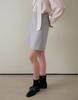 G Mar Medium A-Line Skirt Gray