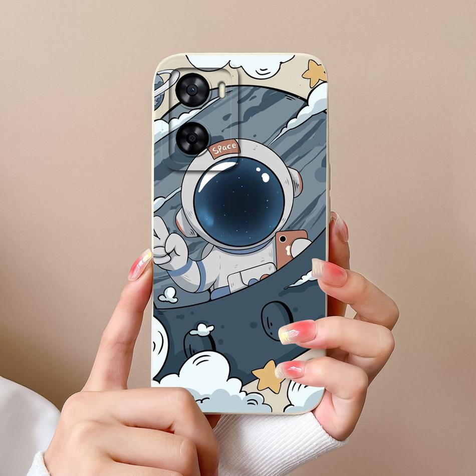 For One Plus Nord N20SE N300 Case Fun Astronaut Phone Back Cover For 1+ Nord N20 SE N 300 Liquid Silicone Funda Camera Protector