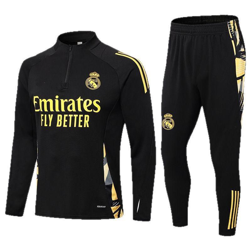 Mens Long Sleeve Half-Zip Soccer Training Jersey 2425 Club Team Sports Activewear