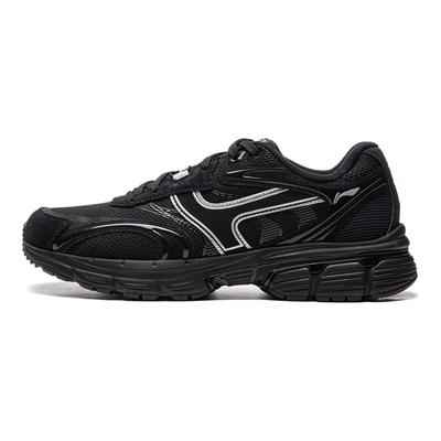 Li Ning Pentium P1000 Cushioning Slip Resistant Abrasion Resistant Low Top Running Shoes Men's Black AGCU411-2