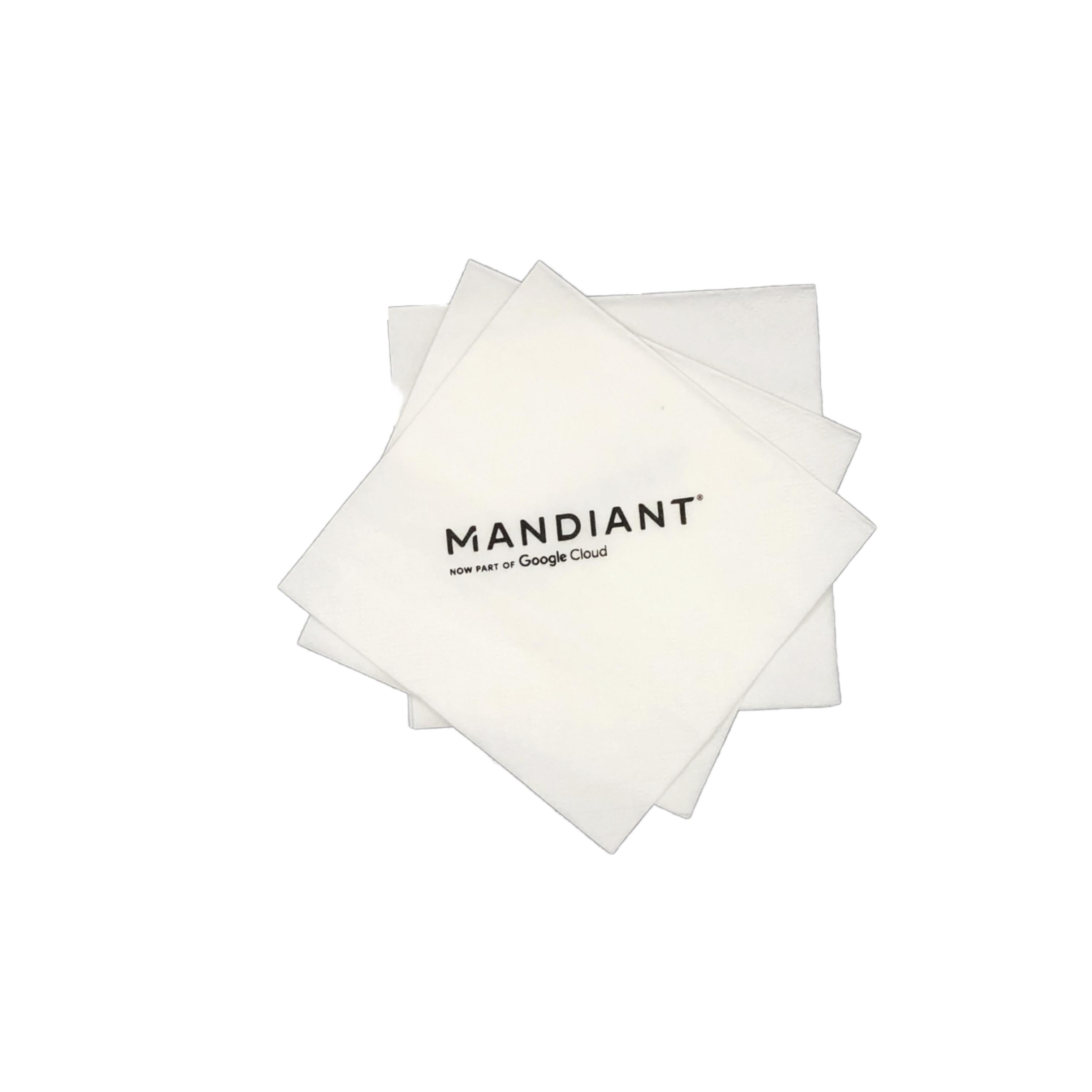Softy Custom Printed Disposable 2-Ply Restaurant Table Napkins Black Logo Wedding Cocktail Dinner Napkins 100 Count белый